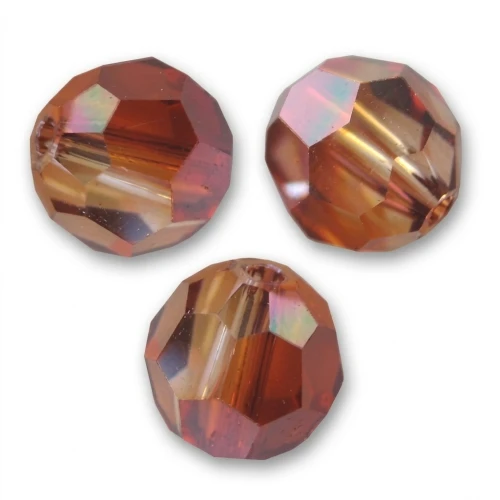 Perle ronde PureCrystal 5000 10 mm Crystal Red Magma