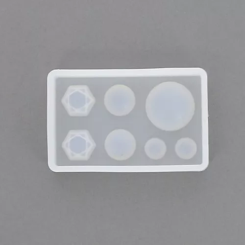 Moule silicone pour réaliser des cabochons plats en résine x1
