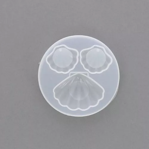 Moule silicone coquillage pour réaliser des pendentifs et cabochons en résine x1