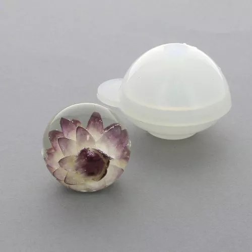 Moule silicone 30 mm - Sphère - pour résine x1