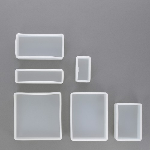 Moules silicone pour résine - cubes - presse papiers - Set 4
