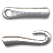 Fermoir crochet pour cordon 3 mm Placage Argent fin vieilli x1