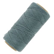 Bobine de fil ciré Linhasita pour micro macramé 1 mm - Bleu gris (549) x168m