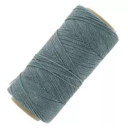 Bobine de fil ciré Linhasita pour micro macramé 1 mm - Bleu gris (549) x168m