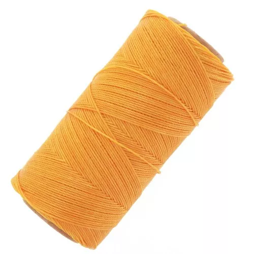 Bobine de fil ciré Linhasita pour micro macramé 0.75 mm - Safran (274) x228m