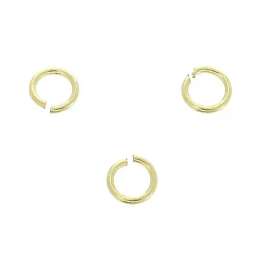 Anneaux ouverts 2.5x0.4 mm en Gold filled (or laminé) x50