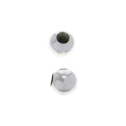 Stopper Bead 5 mm avec un trou de 2 mm en Argent 925 x1