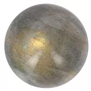 Perle ronde 12 mm en pierre gemme Labradorite x1