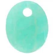 Sequin ovale 12x10 mm en pierre gemme - Amazonite x1