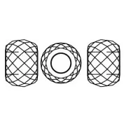 Briolette XXL PureCrystal 5043 - perle rondelle 11 mm Aquamarine Shimmer 2X x1