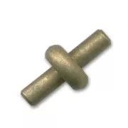 Embout pour cordon creux 6.5 mm bronze x1