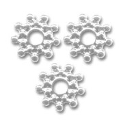 Intercalaires métal 12 mm argenté  x4|raw }}