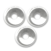 Rondelles métal 6 mm Placage argent finx4|raw }}