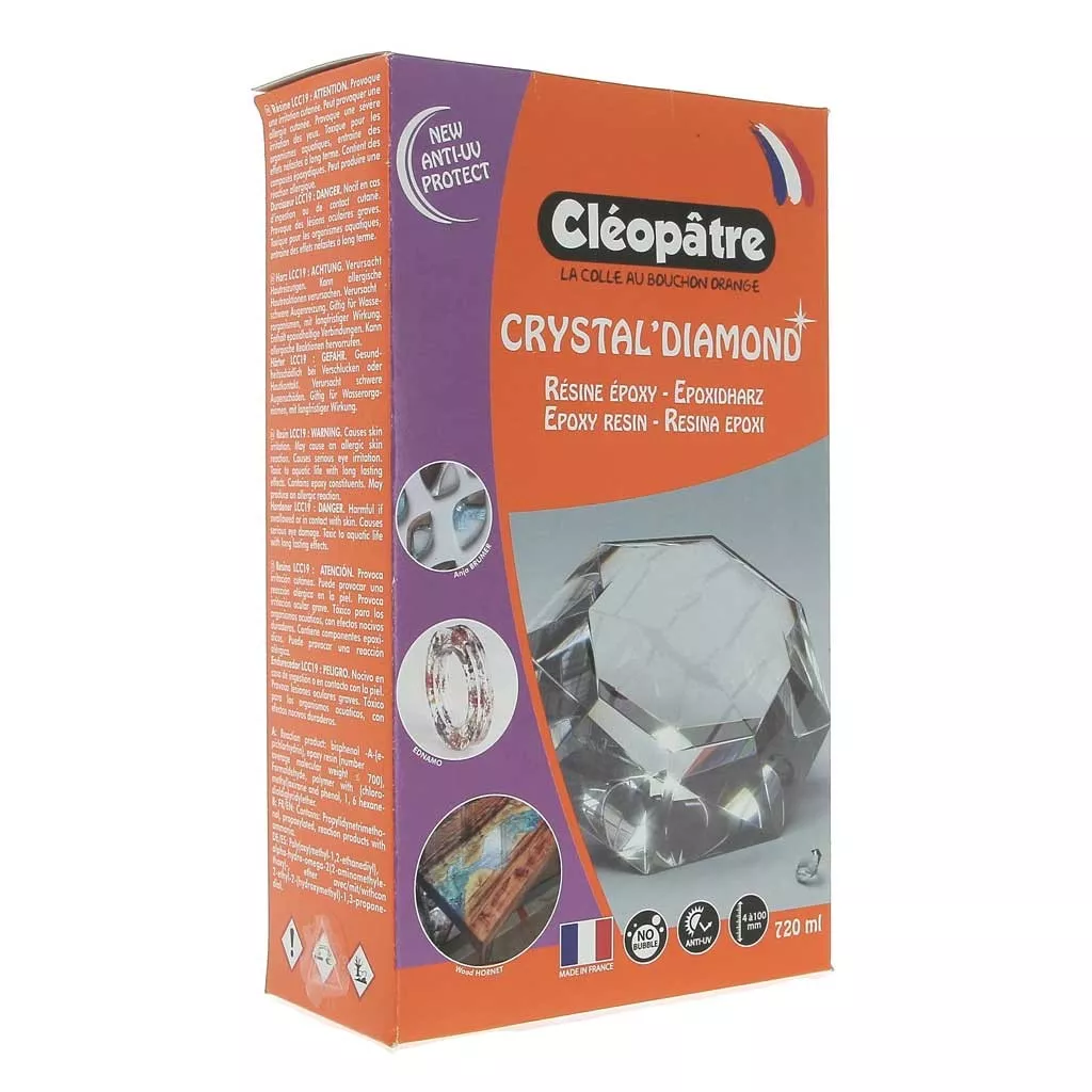 Résine d'inclusion Crystal'Diamond 720 ml - Perles & Co