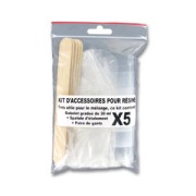 Kit d'accessoires pour résine avec gants