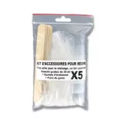 Kit d'accessoires pour résine avec gants