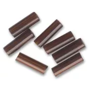 Perles rocailles Preciosa  tubes 6.5x2 mm Smoked Topaz x20g
