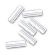 Perles rocailles Preciosa  tubes 6.5x2 mm Crystal x20g