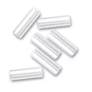 Perles rocailles Preciosa  tubes 6.5x2 mm Crystal x20g