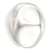 Baroque nacrée PureCrystal 5841 perle ronde irrégulière 8 mm White Pearl x1