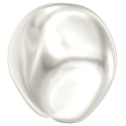 Baroque nacrée PureCrystal 5841 perle ronde irrégulière 12 mm White Pearl x1