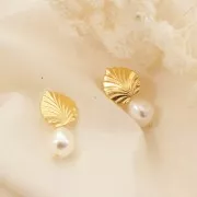 Baroque nacrée PureCrystal 5841 perle ronde irrégulière 12 mm White Pearl x1