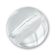 Perle ronde transparente 22 mm Crystal x1|raw }}
