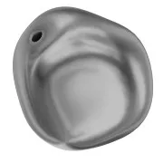 Baroque nacrée PureCrystal 5841 perle ronde irrégulière 12 mm Dark Grey Pearl x1