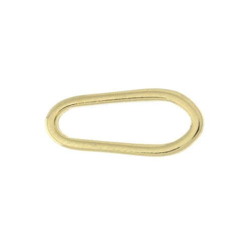Intercalaire ovale asymétrique 17x7 mm - Doré à l'or fin x1