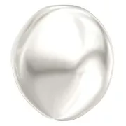 Baroque nacrée PureCrystal 5842 perle plate irrégulière 14 mm White Pearl x1