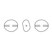 Baroque nacrée PureCrystal 5842 perle irrégulière 10 mm Irid Tahitian Look Pearl x1