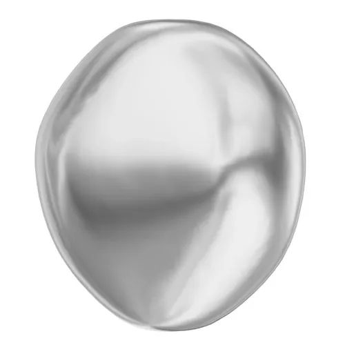 Baroque nacrée PureCrystal 5842 perle irrégulière 10 mm Light Grey Pearl x1