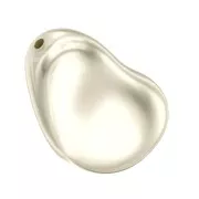 Baroque nacrée PureCrystal 5843 perle goutte irrégulière 16 mm Cream Pearl x1