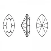 Navette PureCrystal 4228 15x7 mm - Emerald Ignite x1