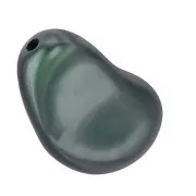 Baroque nacrée PureCrystal 5843 perle goutte irrégulière 12 mm Irid Tahitian Look x1