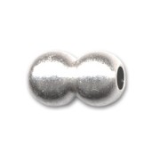 Fermoir aimanté boules pour cordon 2 mm Placage Argent fin vieilli x1|raw }}