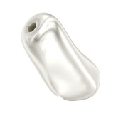 Baroque nacrée PureCrystal 5844 perle ovale irrégulière 10 mm White Pearl x1