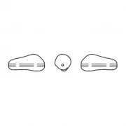 Baroque nacrée PureCrystal 5844 perle irrégulière 10 mm Irid Tahitian Look Pearl x1