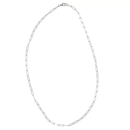 Sautoir de 60 cm maille rectangle 4 mm - Acier inoxydable 304 x 1