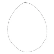 Sautoir de 80 cm maille rectangle 3 mm - Acier inoxydable 304 x 1