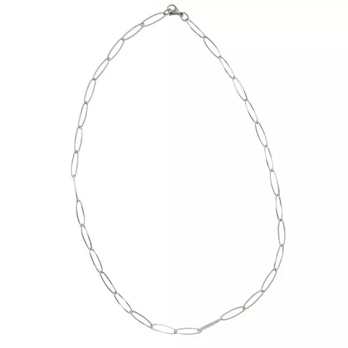 Sautoir de 60 cm maille Rombo 5.8 mm - Acier inoxydable x 1