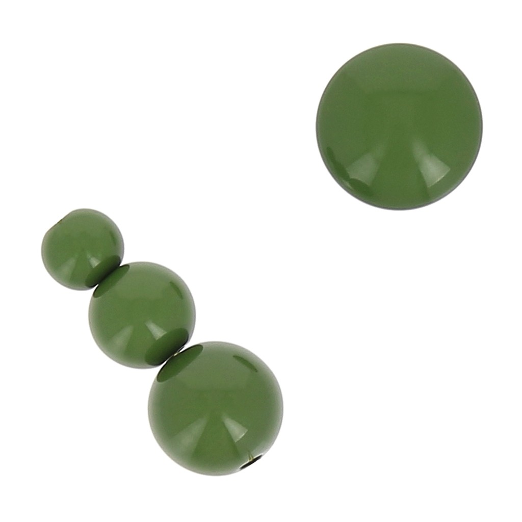 Lot De 50 Perles Rondes 4mm Opaque Bleu - Marque Preciosa, Fabrication Française