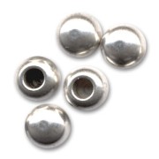 Embouts boule pour cordon 2 mm Placage Argent fin vieilli x10|raw }}