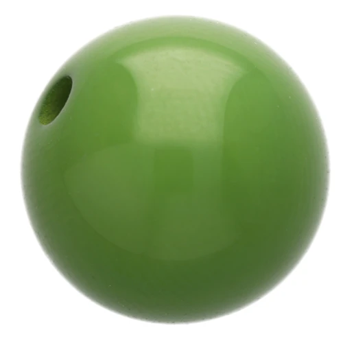 Perle en résine opaque 12 mm - Olive x1