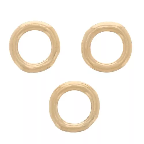 Anneaux fermés 4x0.7 mm en Gold filled (or laminé)  x100