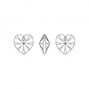 Coeurs PureCrystal 6228 10,3x10 mm - Light Rose Shimmer x6