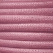 Coton ciré européen 1.3 mm Vieux Rose x 1 m