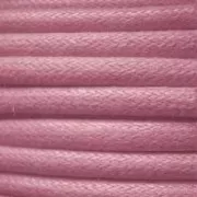 Coton ciré européen 1.3 mm Vieux Rose x 1 m
