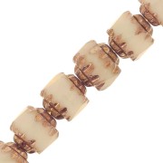 Facettes Antiques  6 mm Beige Dark Bronze x20|raw }}