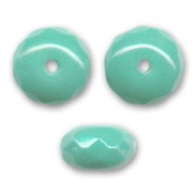 Donuts 7x4 mm Opaque Persian Turquoise x25|raw }}
